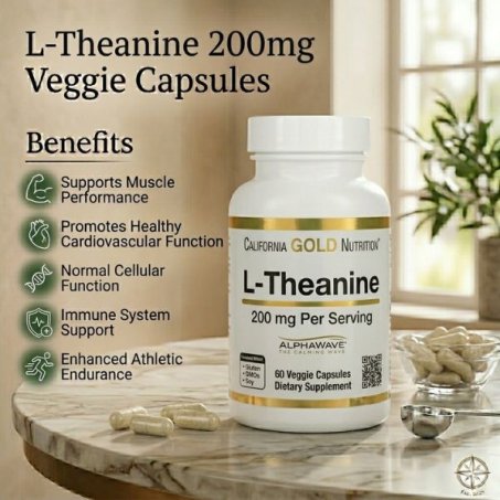 California Gold L-Theanine 200mg 60 Capsules Price in Pakistan