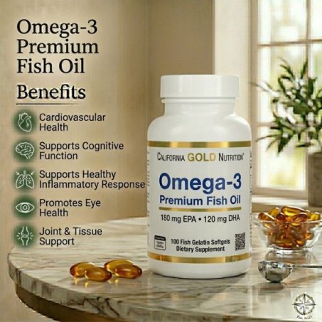 California Gold Omega-3 Fish Oil 1100mg 100 Softgels Price in Pakistan