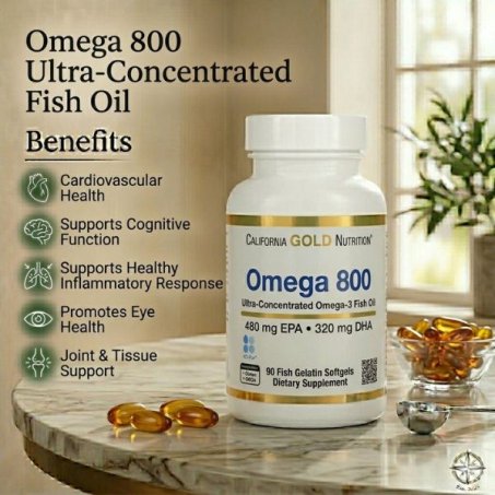 California Gold Omega 800 Fish Oil 1000mg Softgels Price in Pakistan