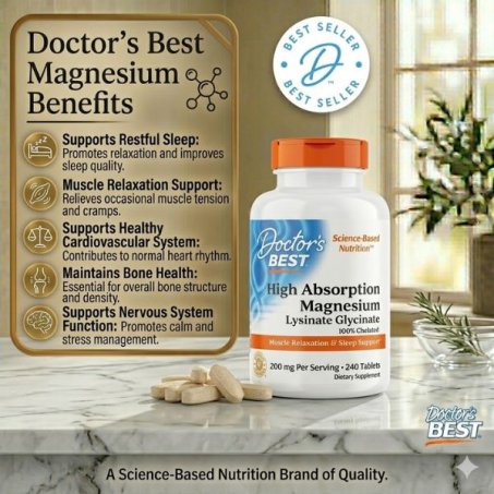 Doctor’s Best Magnesium Lysinate Glycinate 240 Tablets Price in Pakistan
