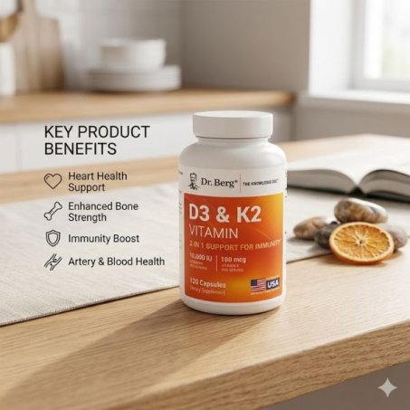 Dr. Berg Vitamin D3 and K2 Capsules Price in Pakistan