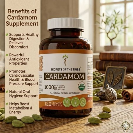 Secrets of the Tribe Cardamom 120 Capsules Price in Pakistan
